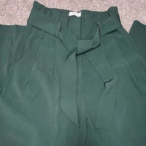 ARITZIA | BABATON GREEN WIDE LEG PANTS